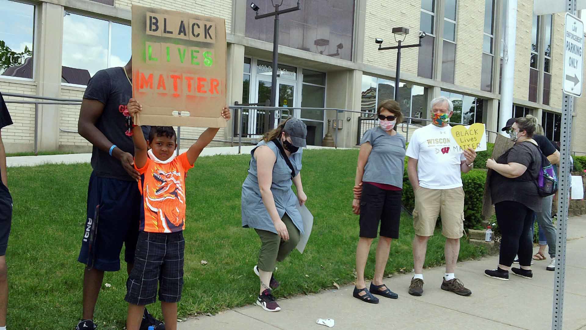 Portage protests police brutality